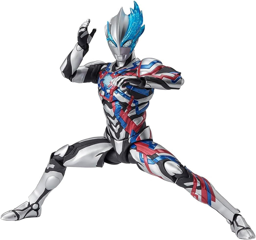 TAMASHII NATIONS Ultraman Blazar front view figure for display collection.