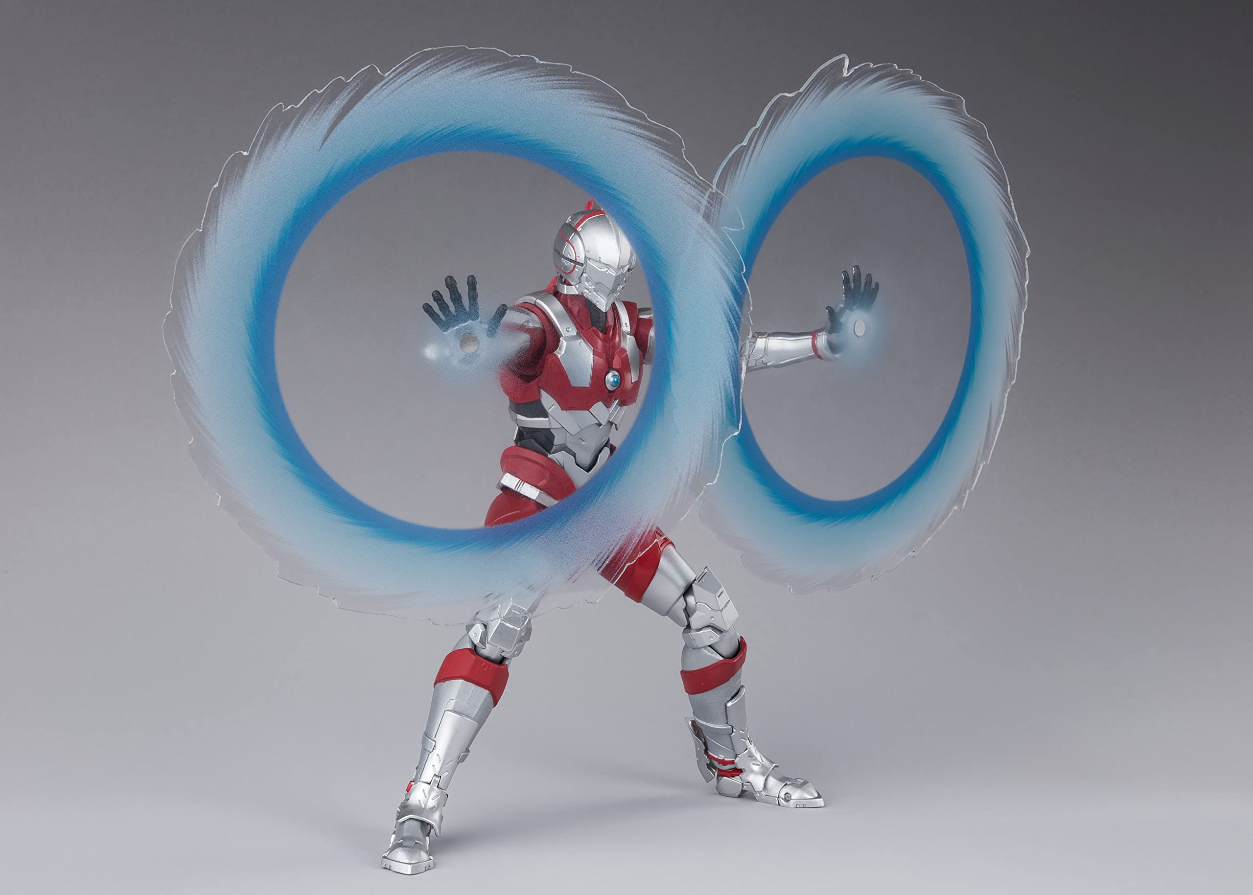 Tamashii Nations Ultraman Suit Taro bonus hands expand posing options.