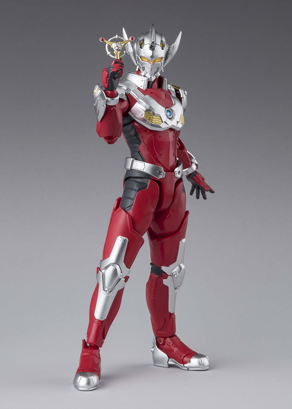 Tamashii Nations Ultraman Suit Taro color timer for display accuracy.