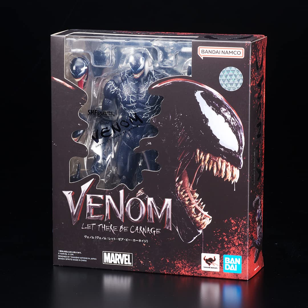 TAMASHII NATIONS Venom Parasite Mode silhouette for dramatic display