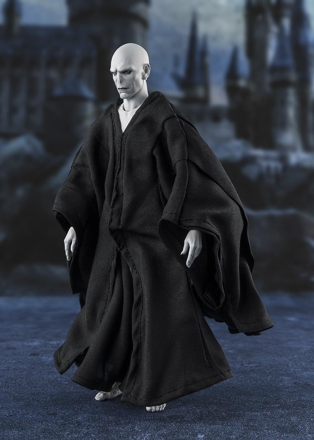 Digitally painted facial texture on Voldemort for realistic shading