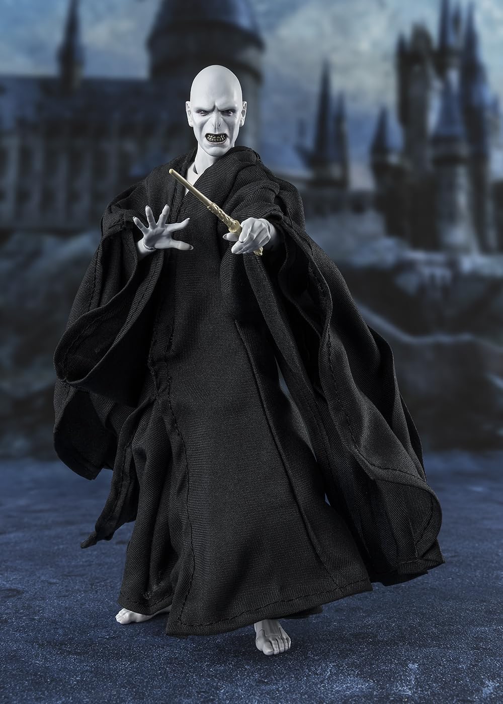 Tamashii Nations Voldemort figure with wired cloth clothing enables flexible posing