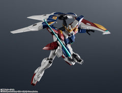 Tamashii Nations Wing Zero Gundam Universe licensed packaging with Bandai Namco label.