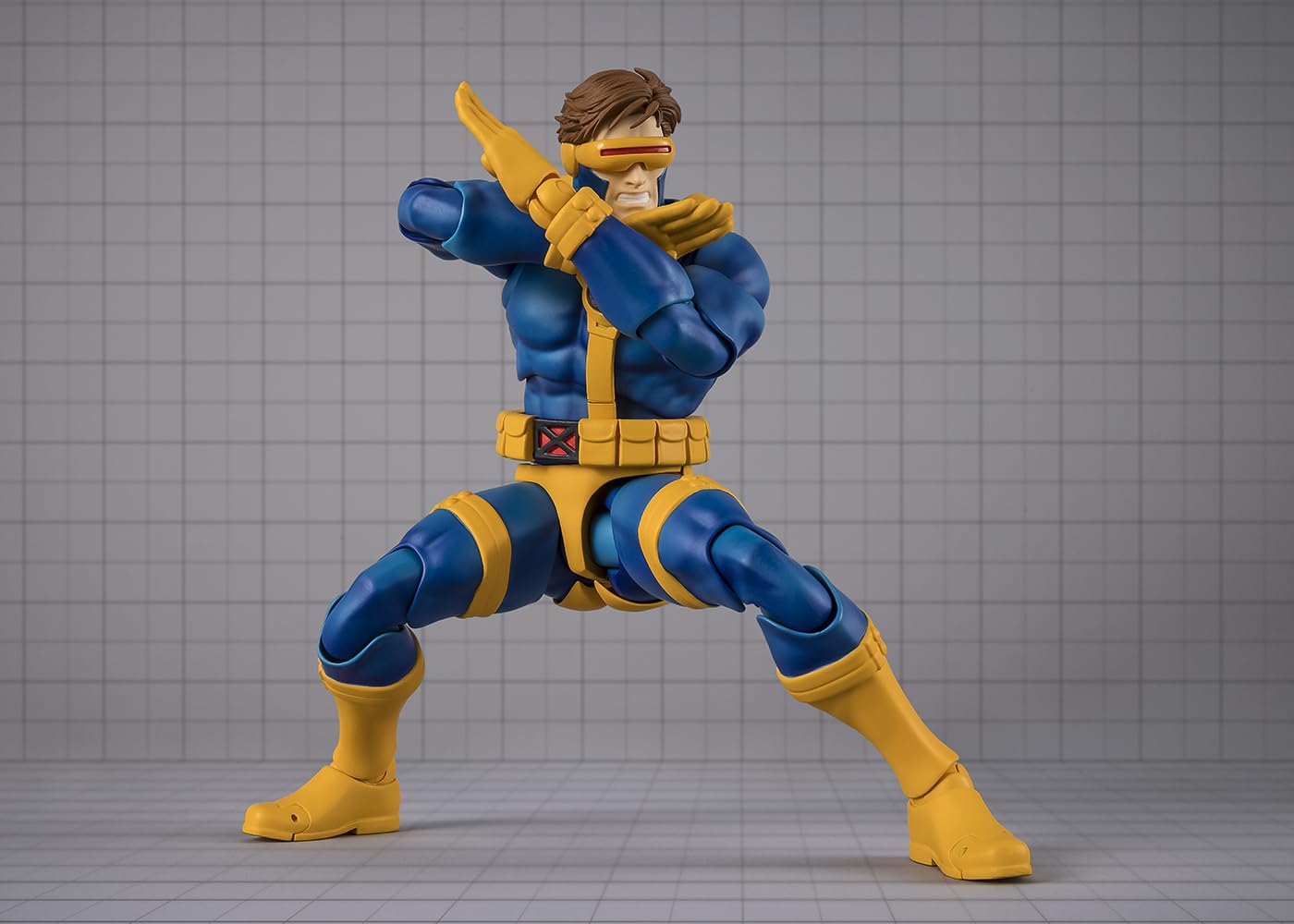 Tamashii Nations Cyclops eye-mask-wavering for subtle optic-blast effects.