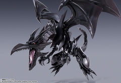 TAMASHII NATIONS Red-Eyes-Black Dragon close-up head reveals fierce eyes and sculpt.