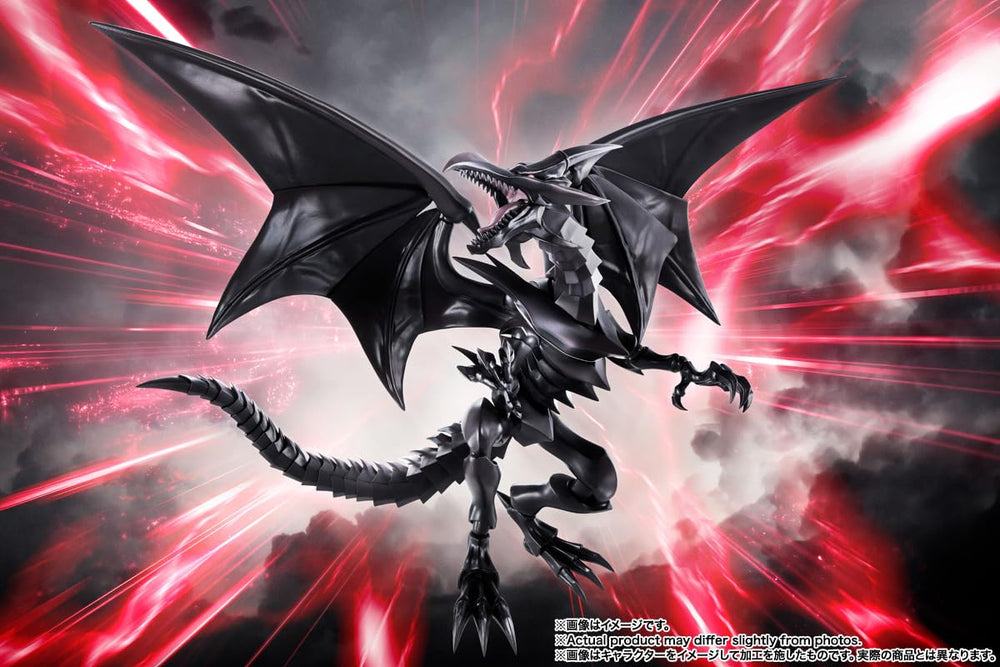 Dynamic pose potential for display photography and dioramas with Red-Eyes-Black Dragon.