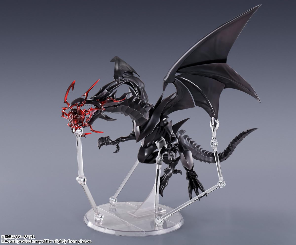 Official Bandai Namco label confirms licensing for Red-Eyes-Black Dragon product.