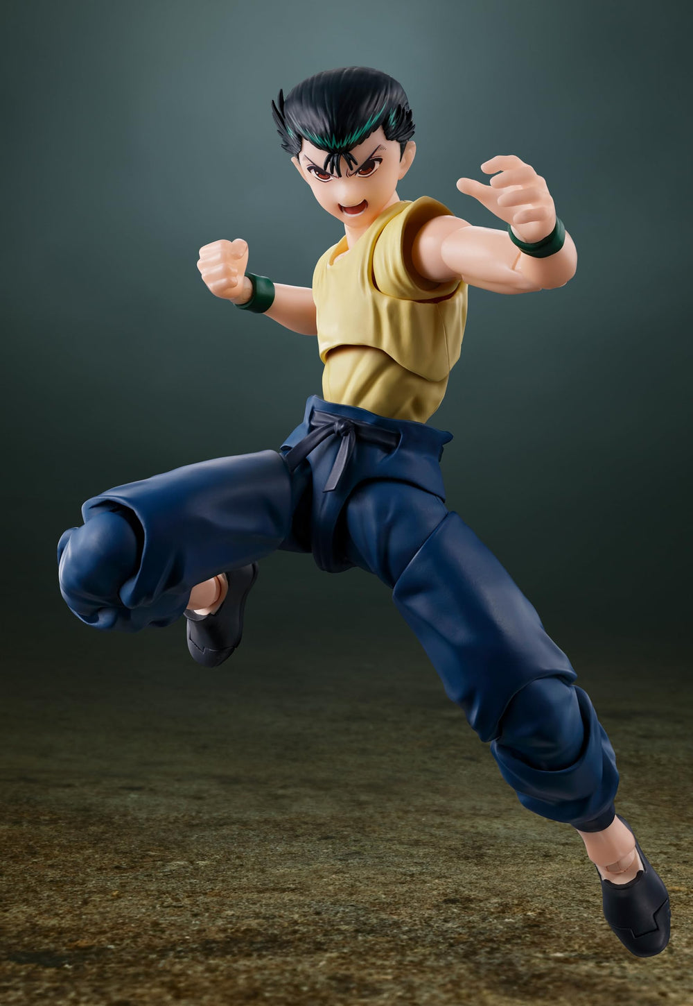 Tamashii Nations Yusuke Urameshi spirit ball effect for energy moments.