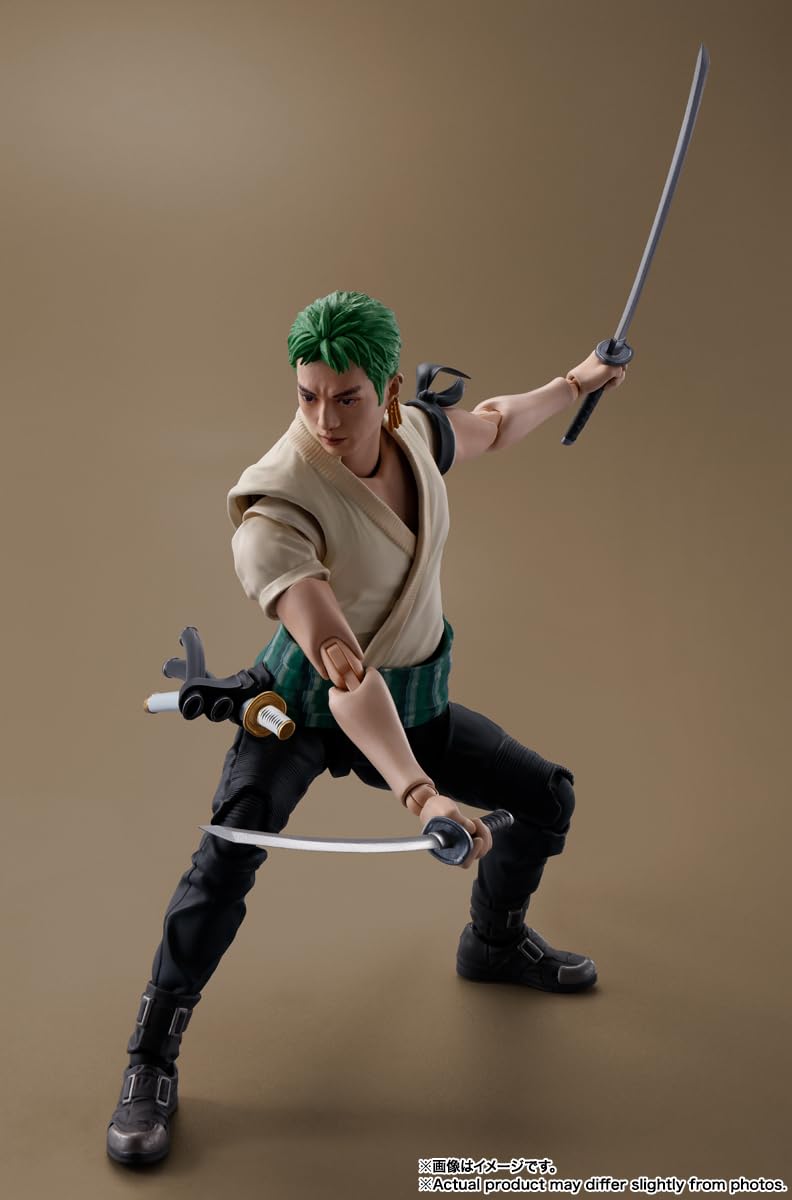 Tamashii Nations Zoro S.H.Figuarts stand included for stable displays.