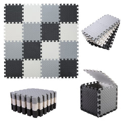 Tamiplay interlocking tiles forming a secure play surface