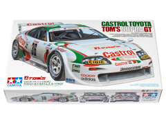 Tamiya 1/24 Castrol Toyota Tom's Supra GT box art for quick identification.