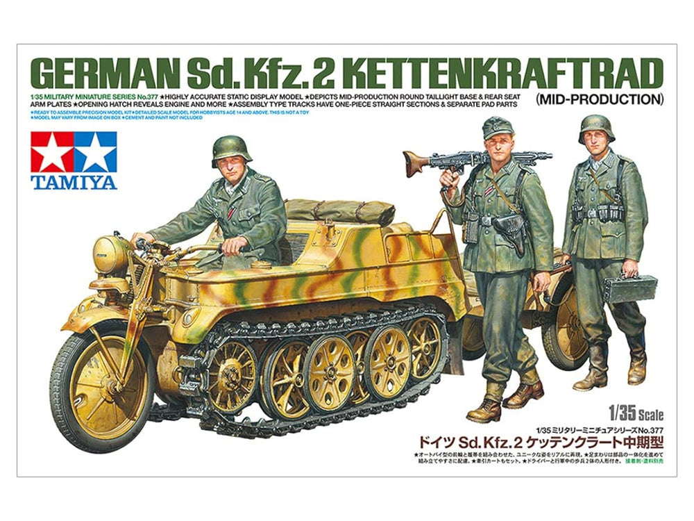 TAMIYA 35377-000 Kettenkrad instruction-sheet guides accurate building for hobbyists