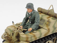TAMIYA 35377-000 Kettenkrad wheel-suspension showcases mobility features for authentic poses