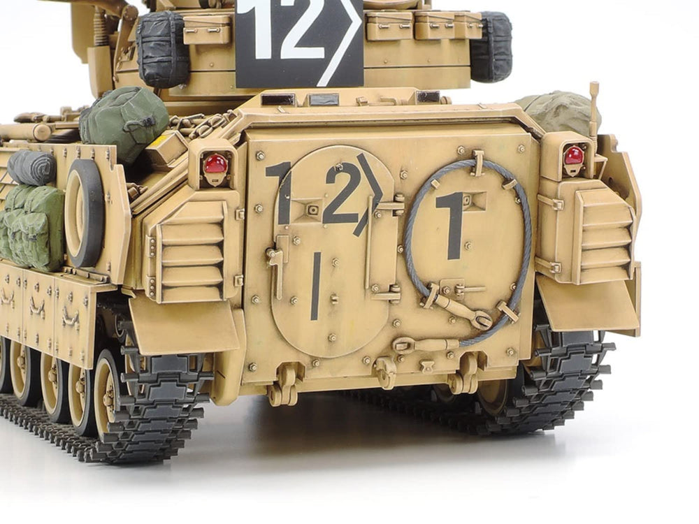 TAMIYA Desert Storm M2A2 ODS track pads enhance durability and realism