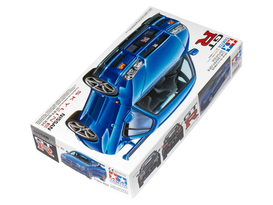 Nissan Skyline GT-R V-Spec R34 sprues show detailed parts for careful assembly.