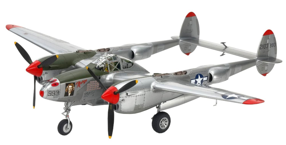 TAMIYA P-38J Lightning fuselage detail for precise scale modeling.