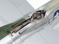 TAMIYA P-38J Lightning tail assembly detail for proper alignment.