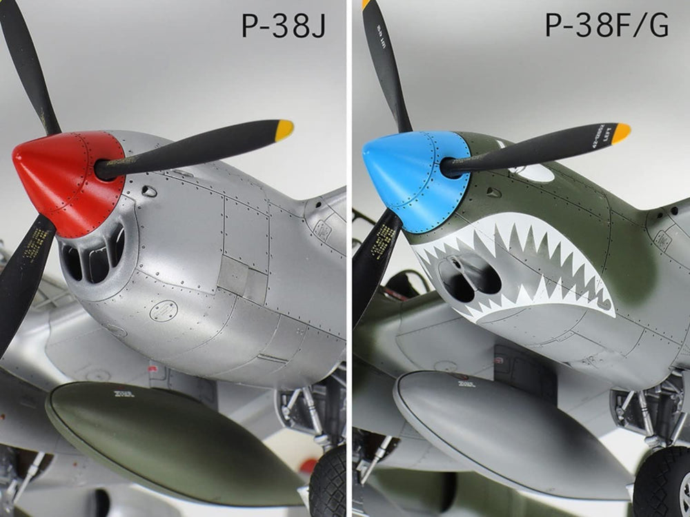 TAMIYA P-38J Lightning wings assembly closeup for accuracy.