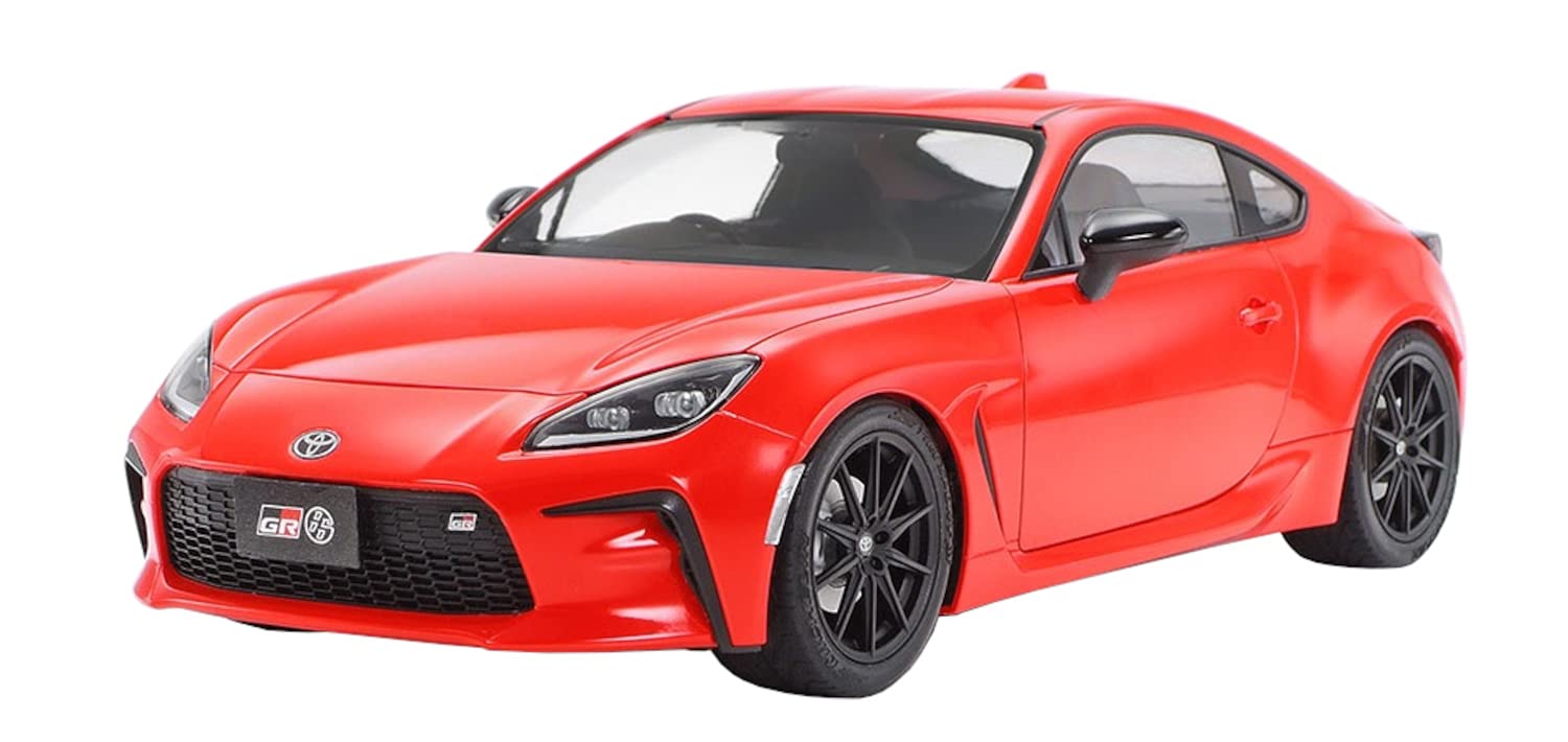 TAMIYA Toyota GR86 1:24 model kit front view for detailed display