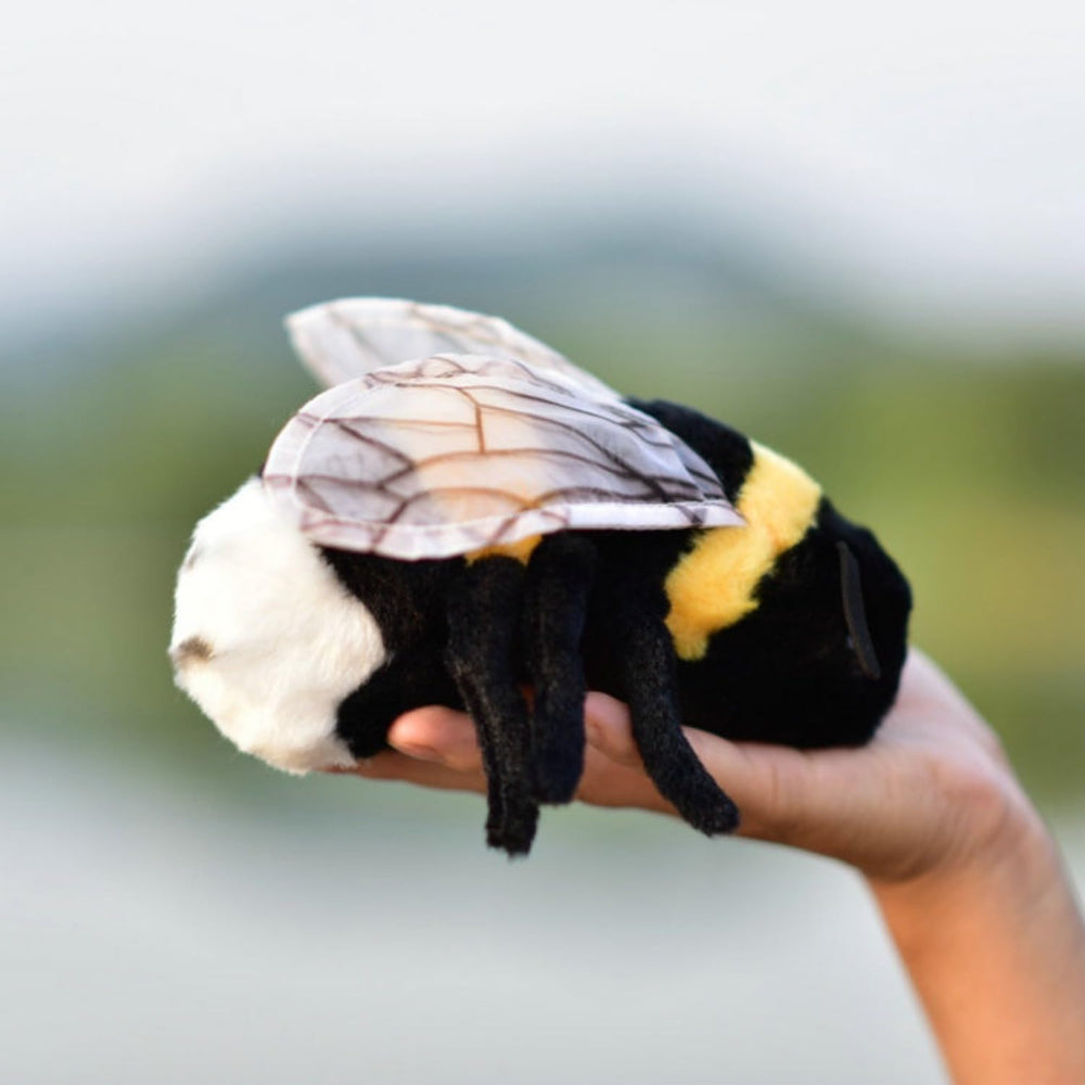 TammyFlyFly bee plush hand-cut coat detail emphasizes care and quality.