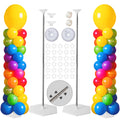 Tamodan adjustable balloon column stand extended to 78 inches for a dramatic entrance.