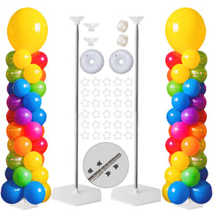 Tamodan adjustable balloon column stand extended to 78 inches for a dramatic entrance.