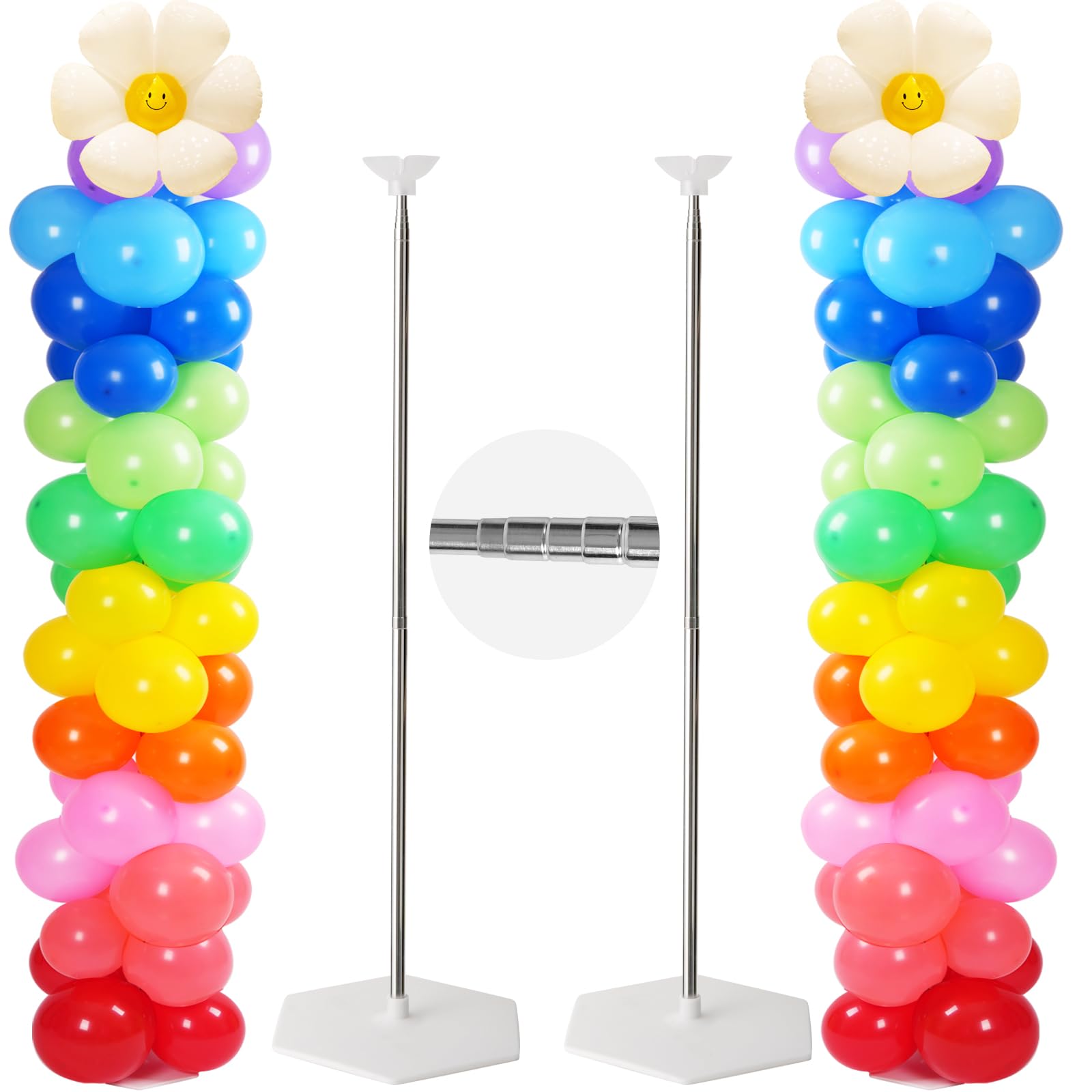 Tamodan stainless steel telescopic design provides durable stable performance during celebrations.