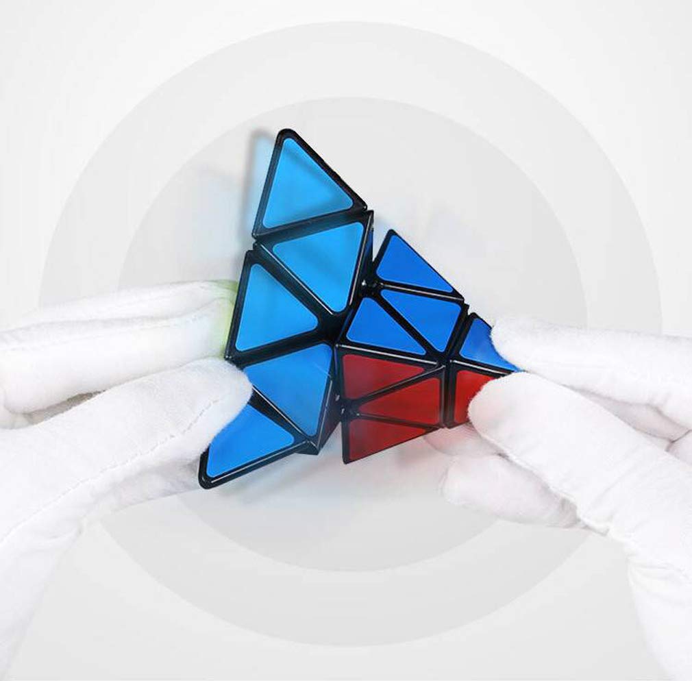 TANCH MYWH Pyramid Speed Cube 3x3 side view highlighting compact form and grip.