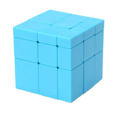 TANCH SS Mirror Speed Cube 3x3 blue side turn highlighting anti-pop performance.