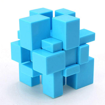 TANCH SS Mirror Speed Cube 3x3 blue top view for fast, smooth practice.