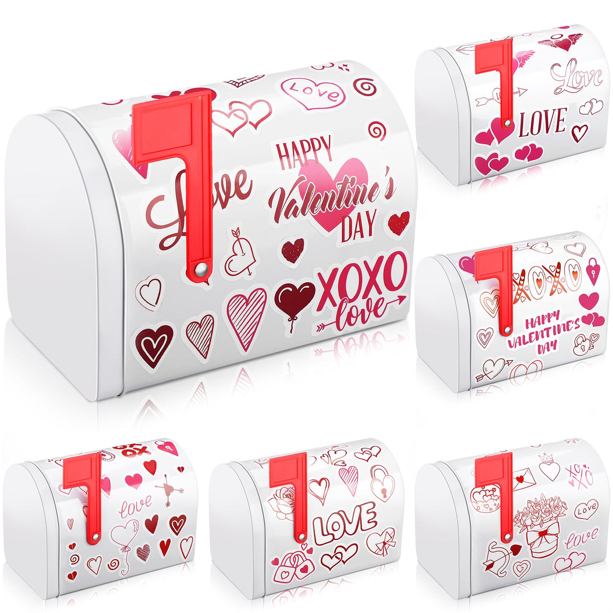 Tandefio Valentine mini mailbox pack for playful gift exchanges.