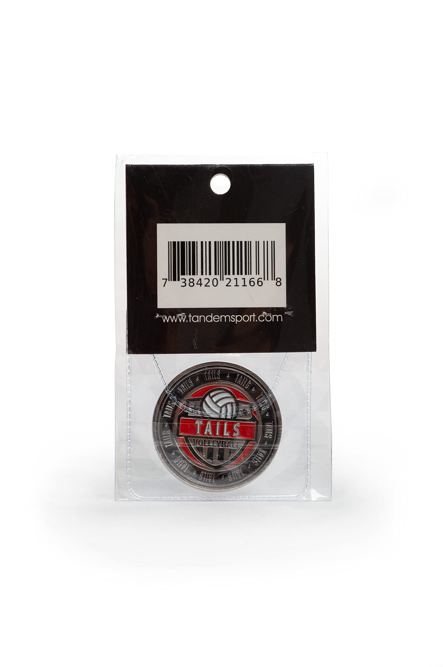 Tandem Sport coin features color sides for fast on-court identification.