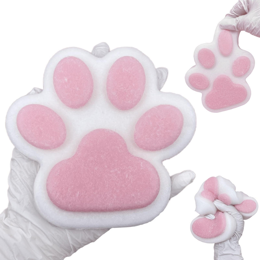 Tangcii Big Cat Paw Squishy close-up showing soft silicone texture for stress relief