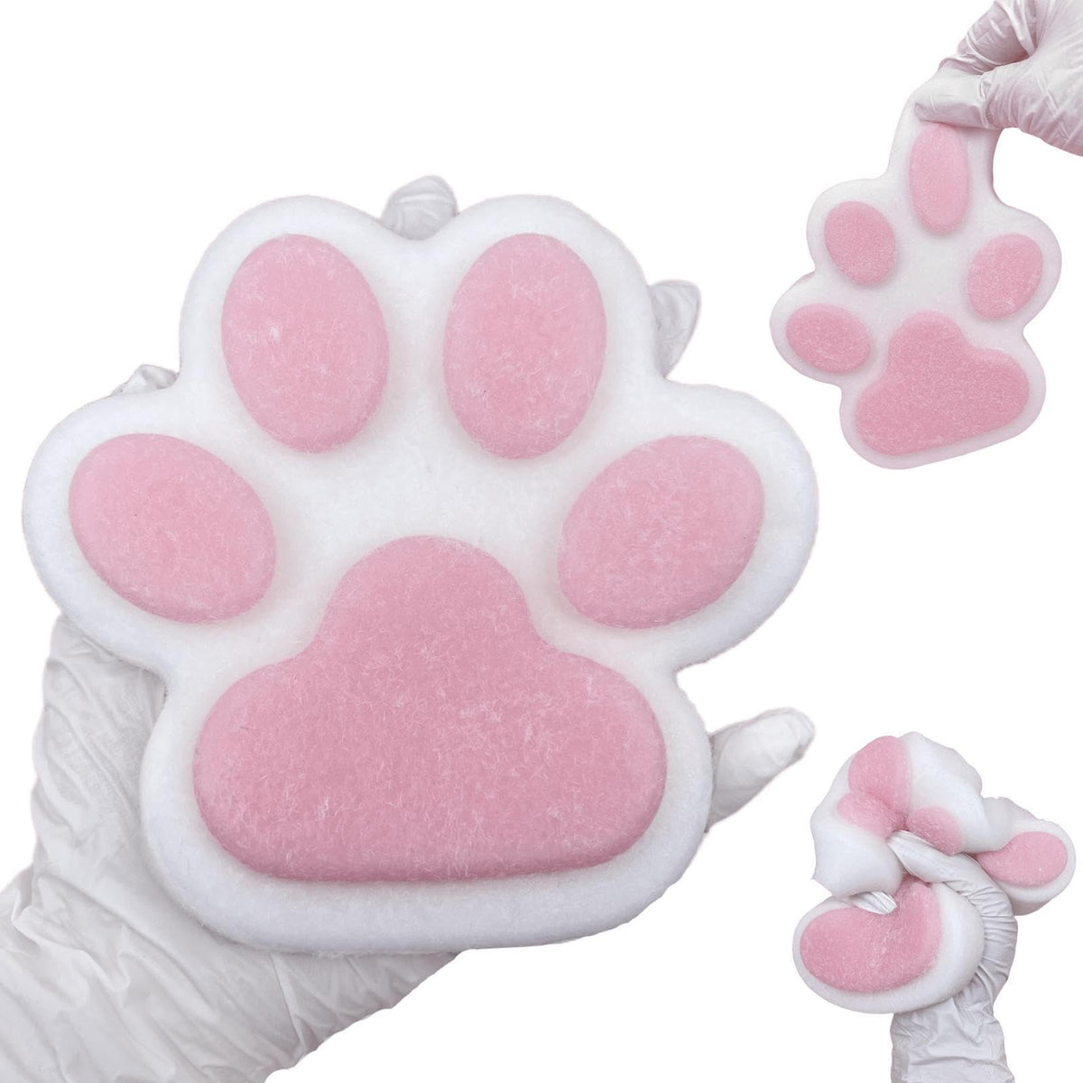 Tangcii Big Cat Paw Squishy close-up showing soft silicone texture for stress relief