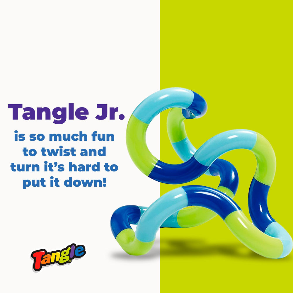 Tangle Jr Classic assembled for tabletop fidgeting during a break.
