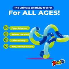 Tangle Jr Classic in hand showing flexible twisting for hands-on concentration.
