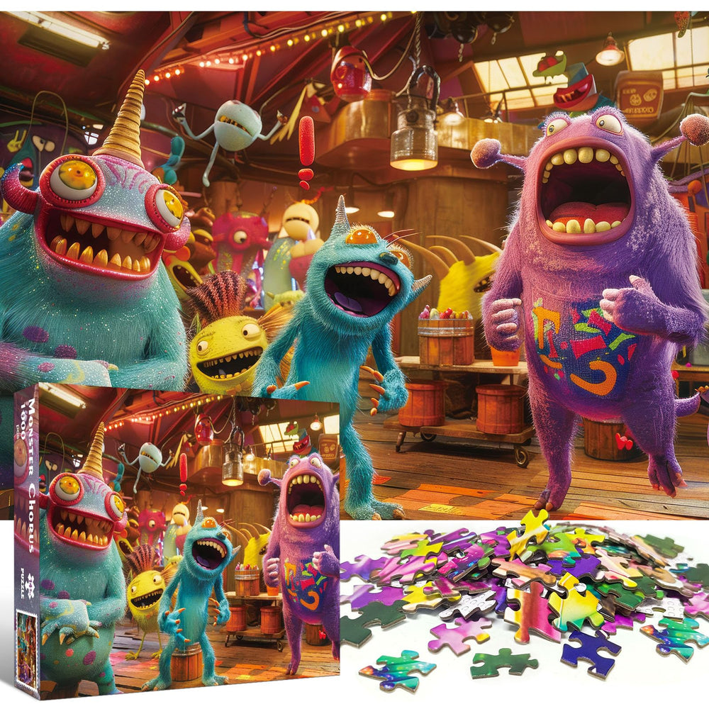 TangMosaic 1000-piece puzzle for a cozy family night, engaging for adults