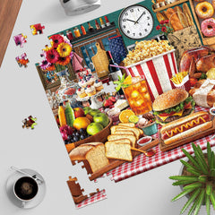 TangMosaic Food Feast family night, solve together for shared memories