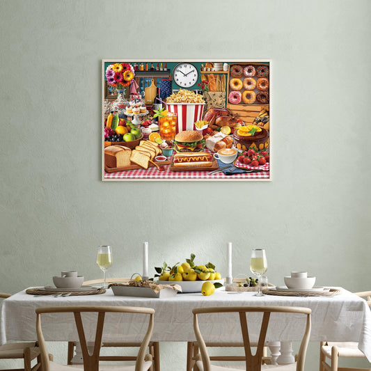 TangMosaic Food Feast pieces close-up, durable interlock for lasting builds
