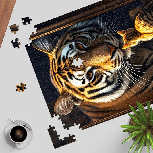 TangMosaic puzzle assembly night image: enjoy focused concentration while connecting vivid pieces.