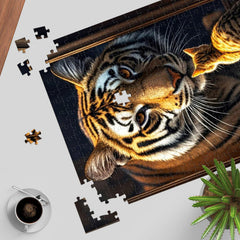 TangMosaic puzzle assembly night image: enjoy focused concentration while connecting vivid pieces.