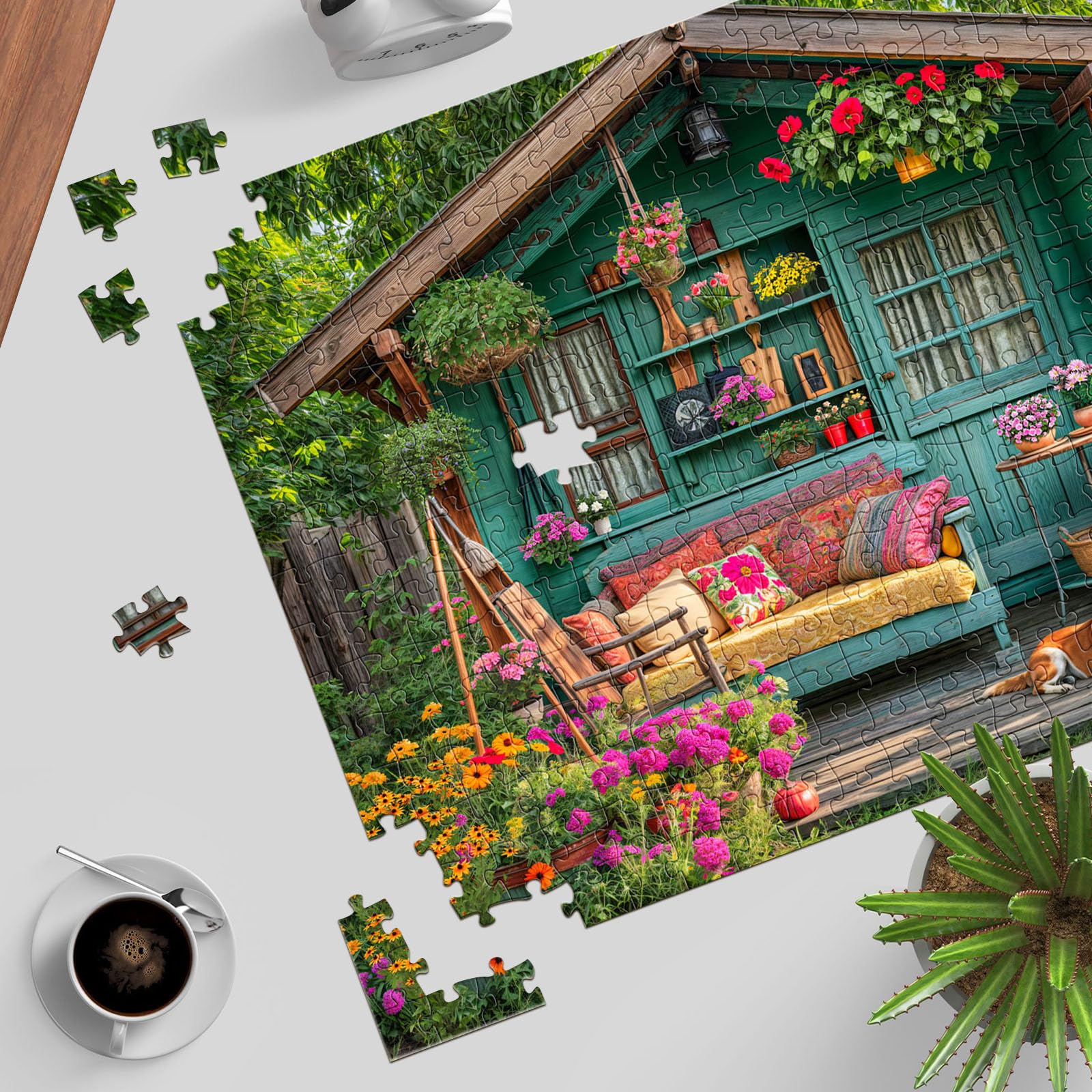 TangMosaic vivid printed design doubles as eye-catching wall decor.