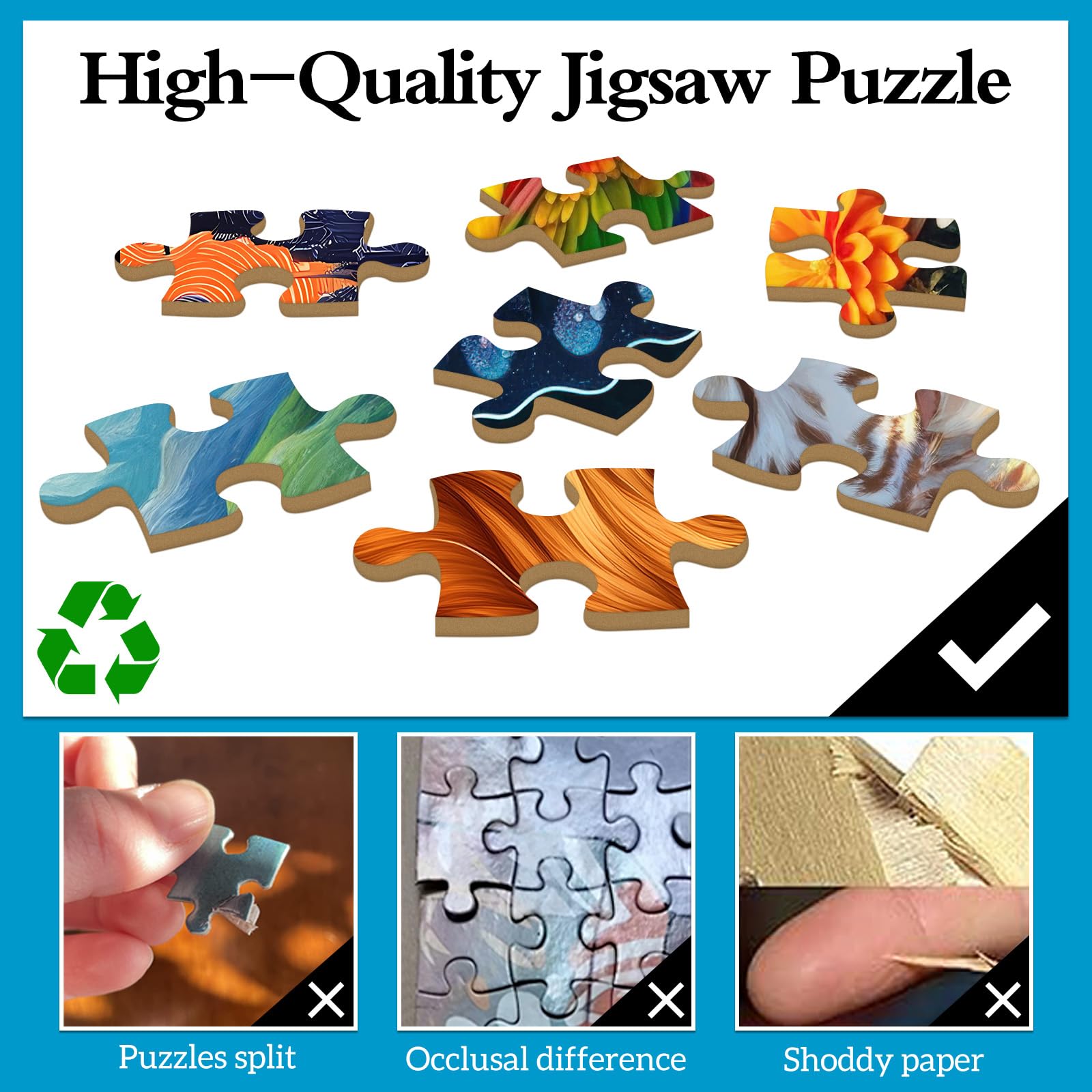 TangMosaic wall-ready finish: completed puzzle doubles as distinctive home decor.