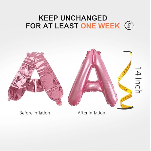 TangTuan 16-inch alphabet balloons form a vibrant letter display