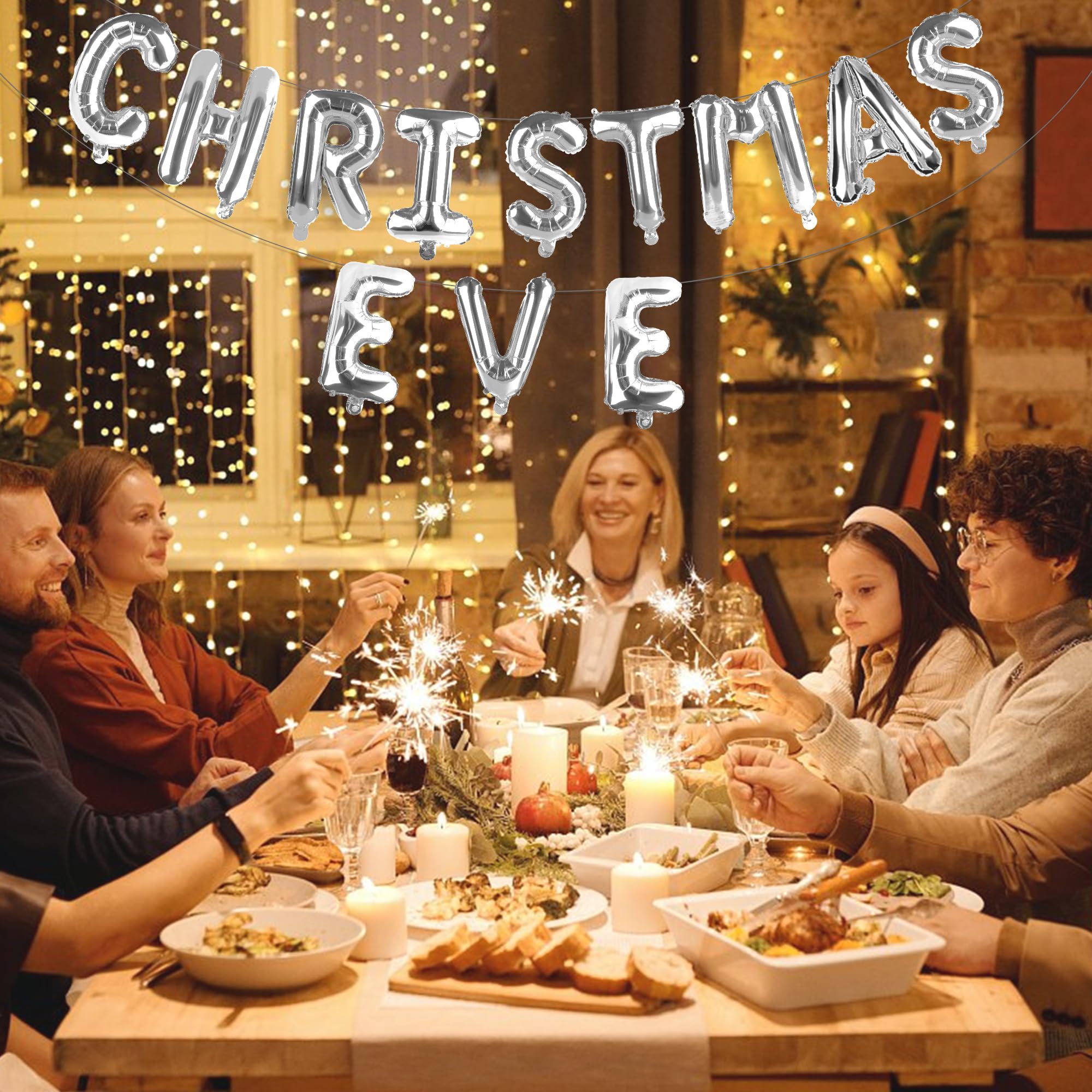 TangTuan reflective silver finish catches light for lively party photos.
