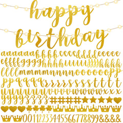 TaoBary 167-pcs banner kit with letters and numbers for reusable party decor.