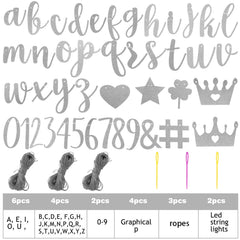 TaoBary numbers and symbols kit ready for custom messages
