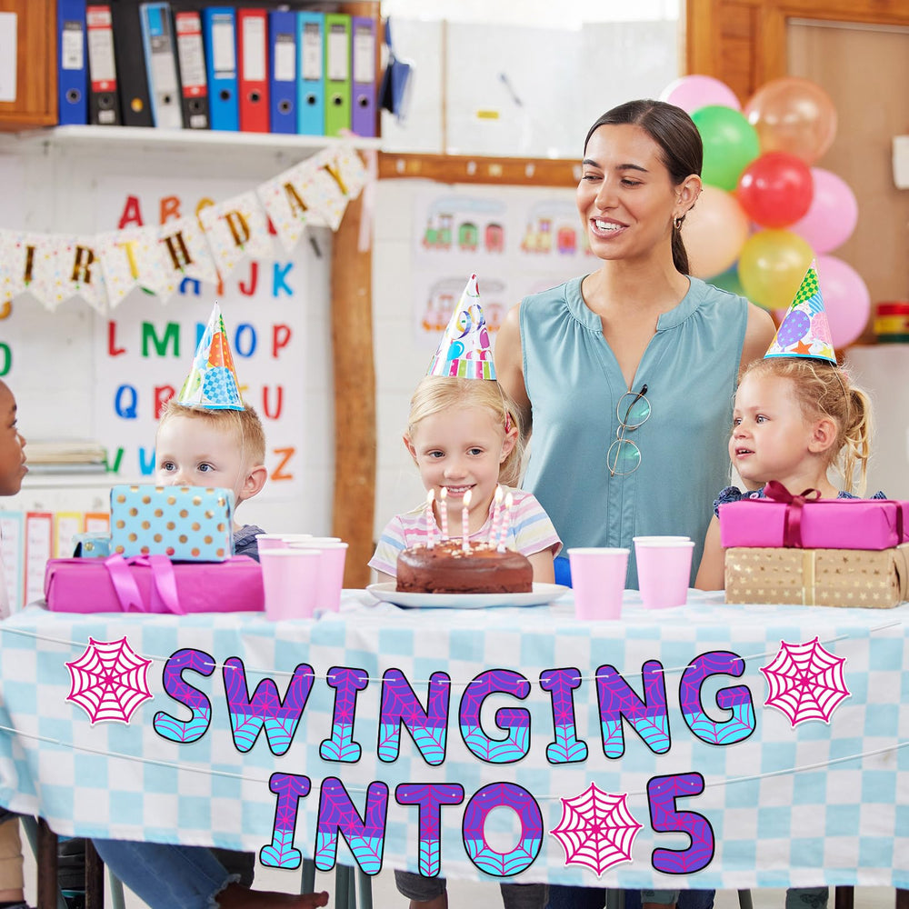 TaoBary spider banner serves as a charming photo backdrop and keepsake