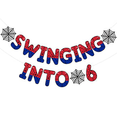 TaoBary Spider Banner prestrung for quick setup at the party