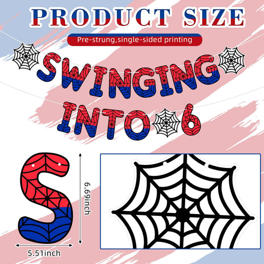 TaoBary Spider Banner ready to hang saves time on prep